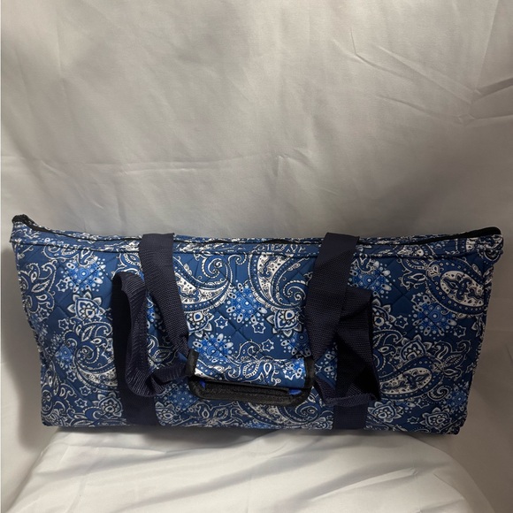 Blue Floral Mahjong Complete Set with Carrying Case - Picture 2 of 13